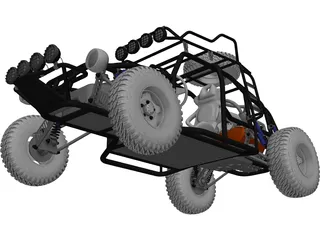 Dune Buggy 3D Model preview