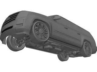 Cadillac Escalade (2017) 3D Model preview