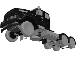 Ural Next Neo 6x4 Truck 3D Model preview