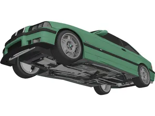 BMW M3 E36 (1997) 3D Model preview