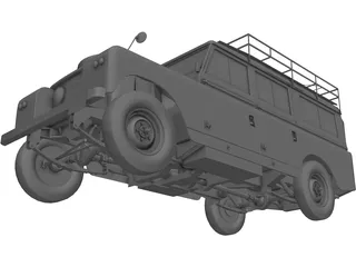 Land Rover Series IIa Station Wagon (1967) 3D Model preview