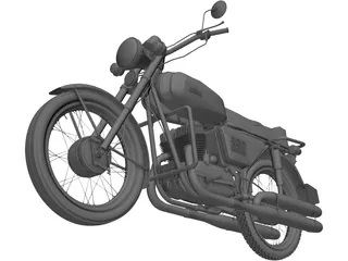 Jawa 350-634 (1978) 3D Model preview