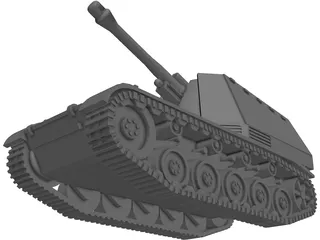 SdKfz 184 Wespe SPG 3D Model preview