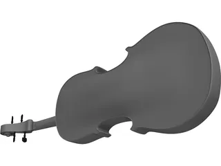 Violin Traditional 3D Model preview