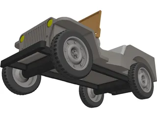 Jeep Wrangler 3D Model preview