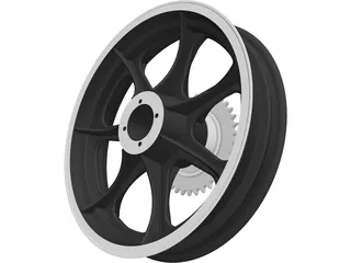 Merrelli Rear Wheel 3D Model preview