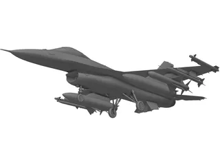 Mitsubishi F-2 Viper Zero 3D Model preview