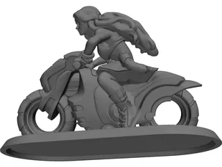 Rider Warrior 3D Model preview