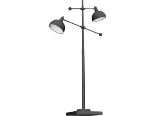 Lite Source Lamp 3D Model preview