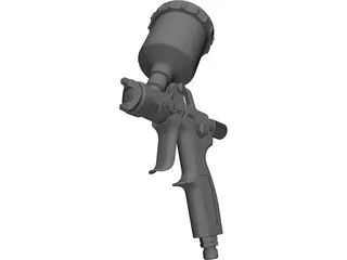 HVLP Spray Gun Top Feed 3D Model preview
