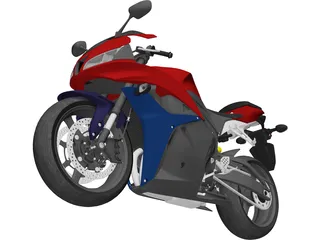 Honda CBR 600RR (2009) 3D Model preview