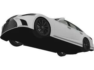 Lexus LS 500 (2018) 3D Model preview