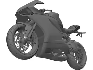 Ducati Panigale 1299 3D Model preview
