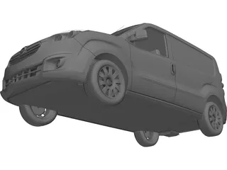 Opel Combo SWB Cargo (2015) 3D Model preview