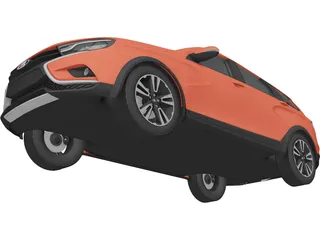 Lada Vesta Cross (2015) 3D Model preview