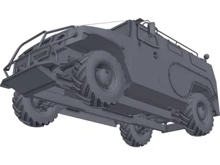 Gaz 2975 Tigr 3D Model preview