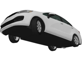 Kia Rio (US) Sedan (2012) 3D Model preview