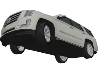 Cadillac Escalade ESV Platinum (2015) 3D Model preview