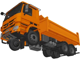 Mercedes-Benz Dump Truck 3D Model preview