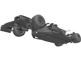 Ferrari SF70H F1 (2017) 3D Model preview