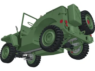 Jeep Willys 3D Model preview