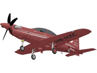 Pilatus PC-21 3D Model preview