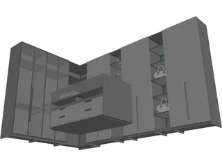 Closet 3D Model preview