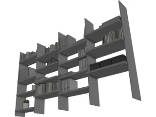 Storage Library 3D Model preview