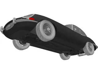 Jaguar E-Type (1963) 3D Model preview