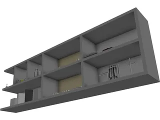 Bathroom Cabinet 3D Model preview