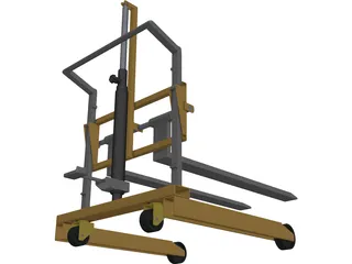 Hand Forklift 3D Model preview