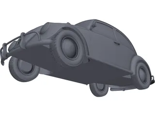 Volkswagen Beetle (1963) 3D Model preview