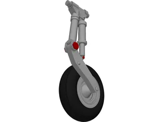 IAR 99 Main Landing Gear 3D Model preview