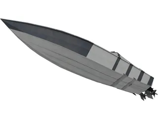 Speed Boat 3D Model preview