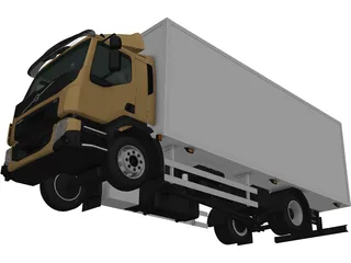 Volvo FL Box Truck (2013) 3D Model preview