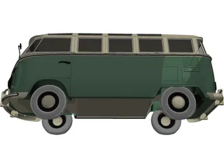 Volkswagen Transporter T1 3D Model preview
