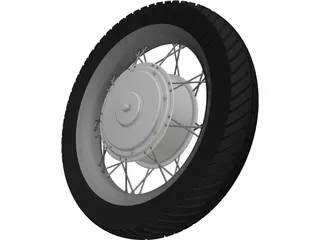 Motor Hub 18in Wheel 5kW 3D Model preview