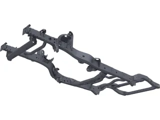 Jeep JK Frame 3D Model preview