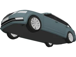 Skoda Octavia Combi (2017) 3D Model preview