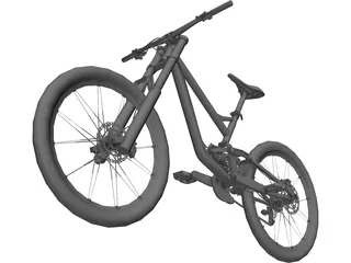 Downhill Bike 3D Model preview