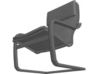 Poang Chair 3D Model preview