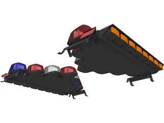 Vector Lightbar 3D Model preview