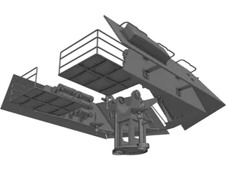 Turret RhM Waffentragger 3D Model preview