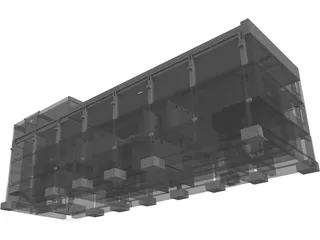 Train Station 3D Model preview