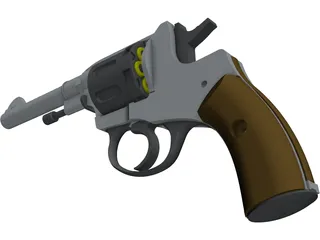 Na Gan Revolver 3D Model preview