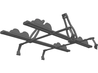 Thule Ride Roof Rack 3D Model preview