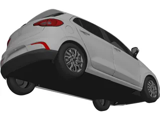 Fiat Argo (2017) 3D Model preview