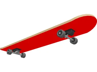 Skateboard 3D Model preview
