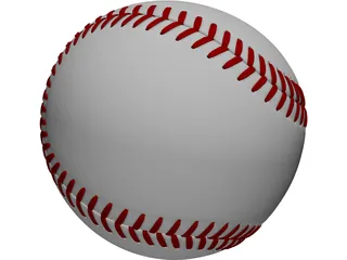 Baseball 3D Model preview