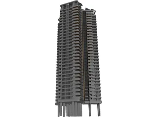 Skyscraper 3D Model preview